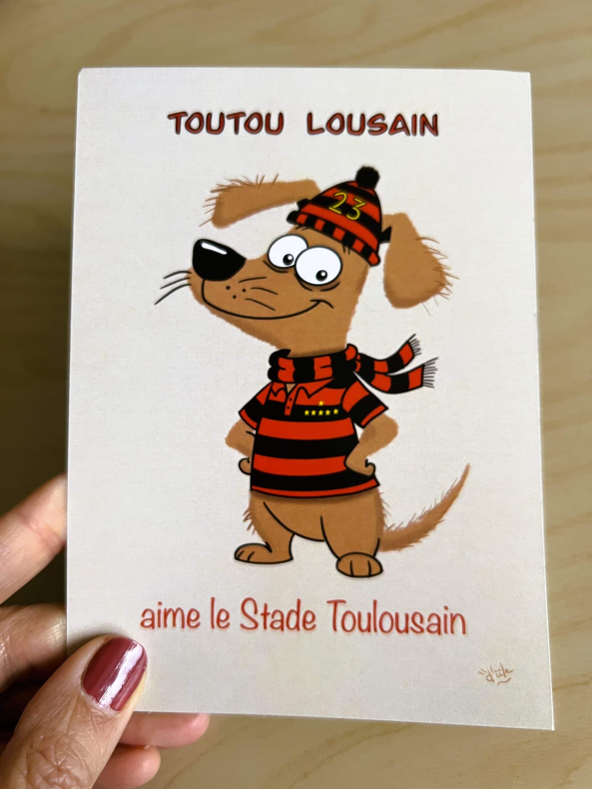 Toutou Lousain aime le Stade Toulousain